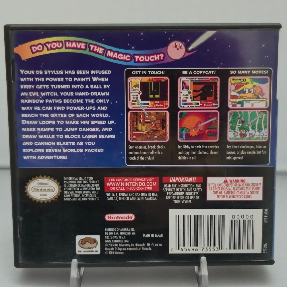 Kirby Canvas Curse 2005 - Nintendo DS - Authentic Complete CIB Tested Very Clean - Picture 2 of 10